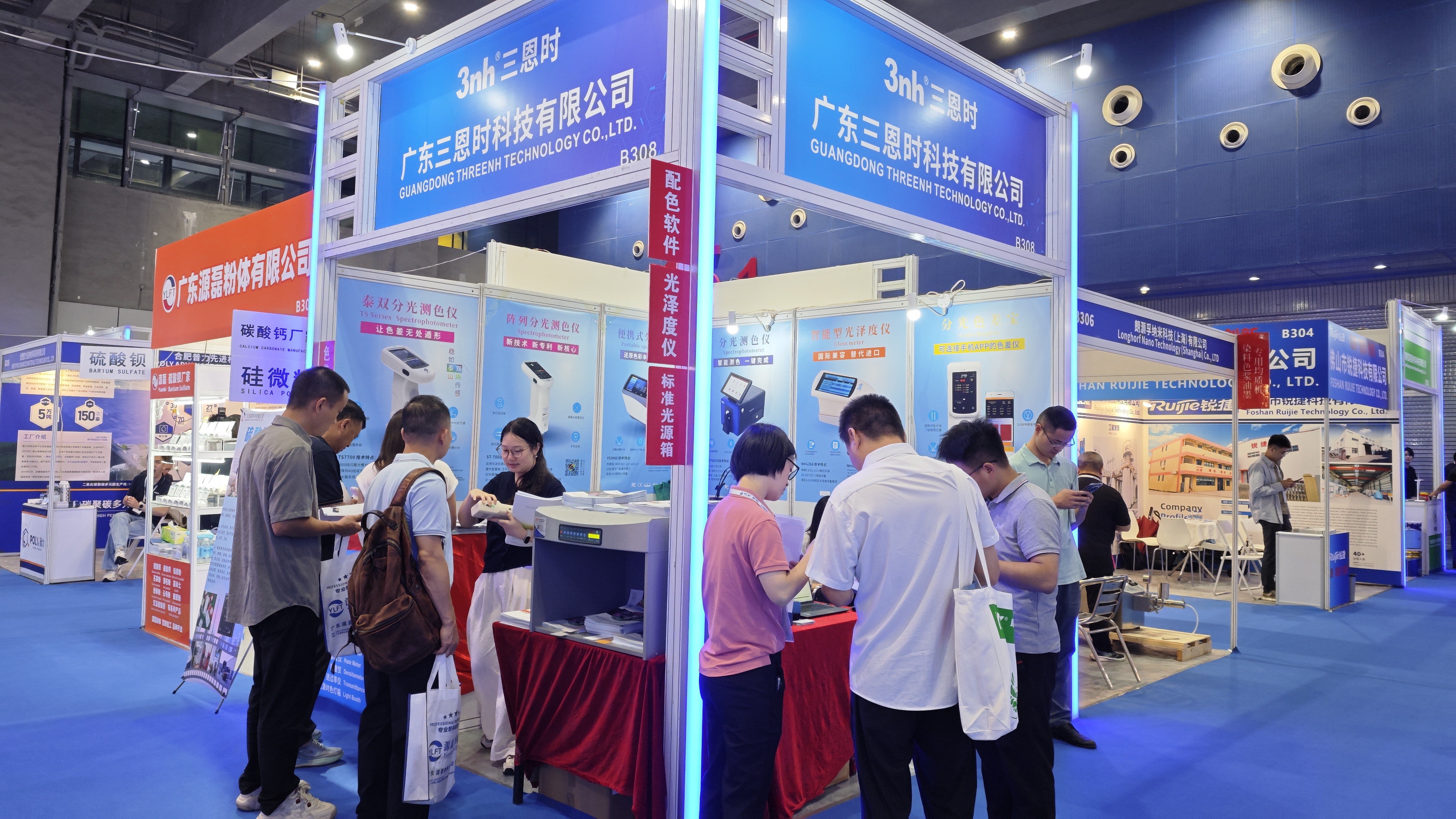 直击ICIE 2025国际（广州）涂料展Day1：三恩时展台人气爆棚！